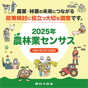 2025年農林業センサスバナー画像