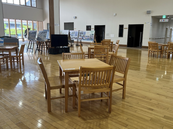 女川町まちなか交流館ロビーの様子